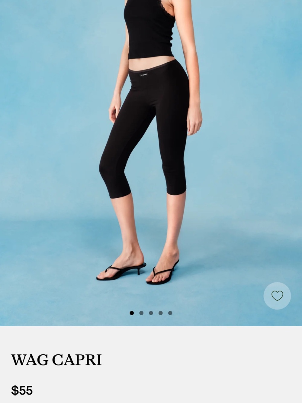 Dairy boy/ DB sport WAG black capris size S